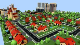 Low Poly Town Pack