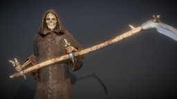 Grim Reaper Rigged with Scythe