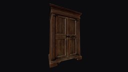 Spooky wooden cabinet