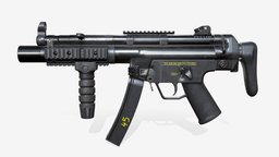 MP5SD Submachine Gun Weapon