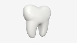 Tooth cartoon model