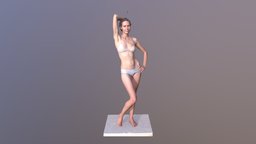 3D body scan of Katka LOW