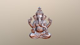 Lord Ganesh sitting posture