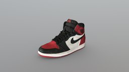 Nike Air Jordan 1 Sneaker (Bred)