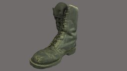 Boot low poly 3D model