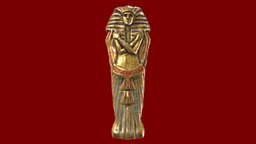 Golden Ancient Egyptian Sarcophagus