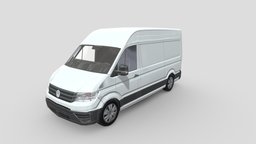 Low Poly Car- Volkswagen Crafter 2017