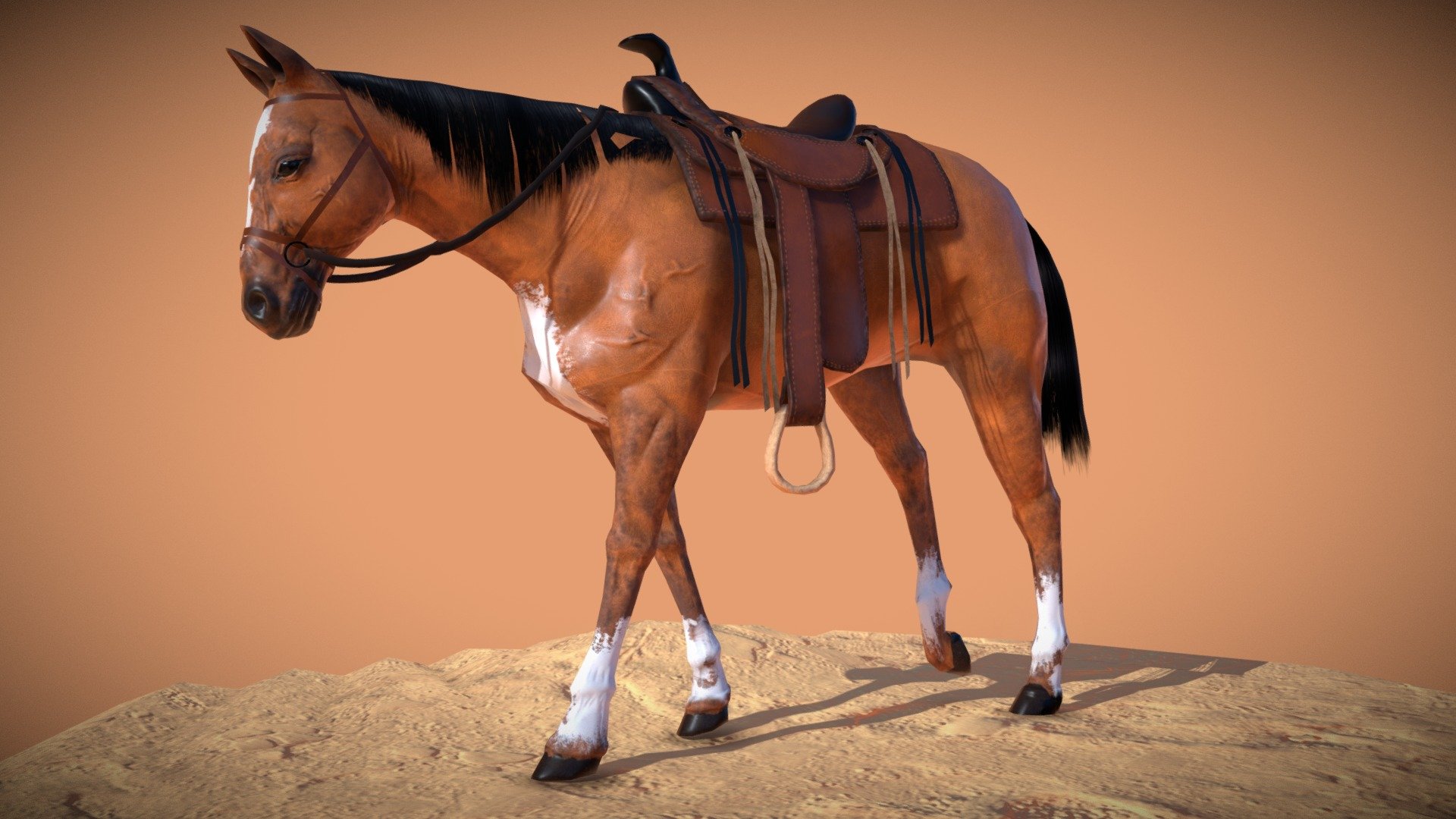Horse Animation 3d model