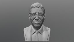 Bill Gates bust for 3D printing