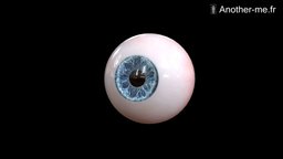 Anatomical Blue Iris Eyeball